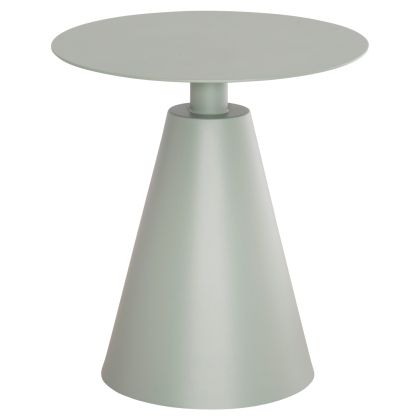 OUTDOOR ROUND SIDE TABLE SERA HM6270.06 ALUMINUM IN PISTACHIO GREEN Φ50x56Hcm.