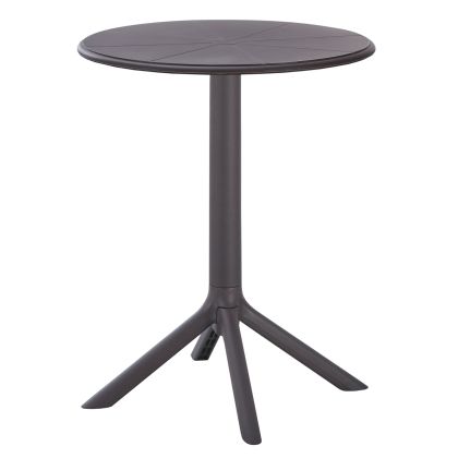 ROUND POLYPROPYLENE TABLE TERRIN HM6124.13 BROWN Φ60x75Hcm.
