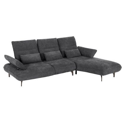 CORNER (RIGHT) SOFA-BED CONVERT HM3268.03R GREY FABRIC 283x188x100Hcm.