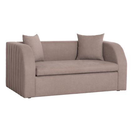 SOFA-BED ILSA HM3284 BEIGE STAINPROOF FABRIC--FOLDING COT BED 160x88x68Hcm.