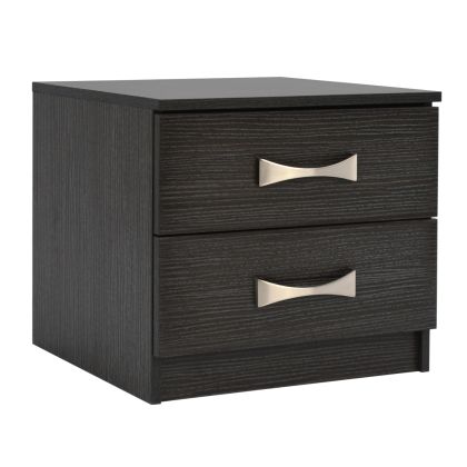 Нощно шкафче с 2 чекмеджета и дръжки HM2235.01 Zebrano 48x40x42