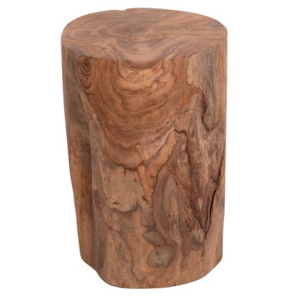 SIDE TABLE/STOOL TRONCO HM9374.21 TEAK WOOD--NATURAL COLOR Φ30x45Hcm.