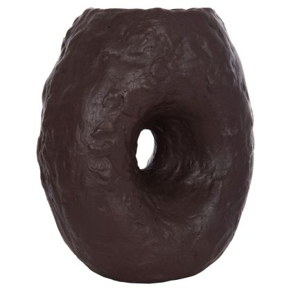 DECORATIVE TABLE VASE NAMENTIS HM4673.07S TERRACOTA IN CHOCOLATE COLOR--22x13x28Hcm.