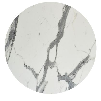 HPL TABLETOP HM6351.31 ROUND IN WHITE MARBLE Φ120cm.