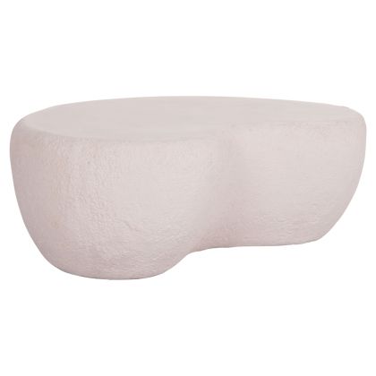 COFFEE TABLE GERSON HM18151.02L FIBER CEMENT IN WHITE--122x78,5x40Hcm.