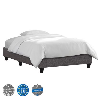 SUBSTRATE BED SIGGY HM721.10 NO STORAGE SPACE--GREY FABRIC--FOR MATTRESS 80x200cm.