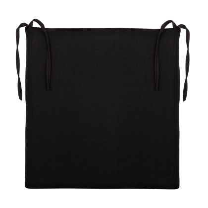 CHAIR CUSHION BOGI HM6240 TEXTILENE IN BLACK COLOR--43x41x3.5 (thickness)cm.