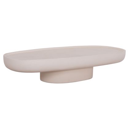 COFFEE TABLE DESSY HM18153.02 FIBER CEMENT IN WHITE--151x66x30Hcm.