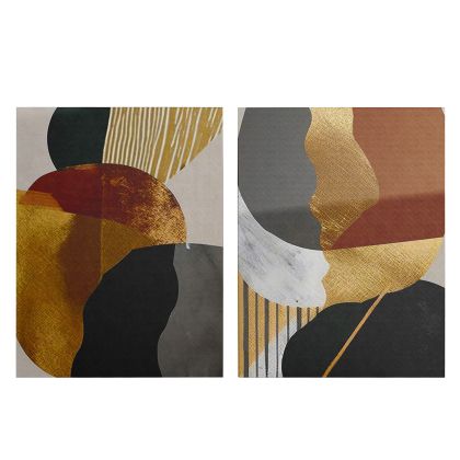 WALL PAINTING 2PCS SERIES GOBI HM4836 PRINTED CANVAS 50x3(thickness)x70Hcm.(x2)