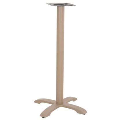 BAR TABLE BASE METAL/CAST IRON HM417.25 CAPPUCCINO 50x50x107.5Ηcm