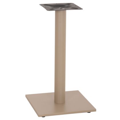 TABLE BASE METAL ΗΜ421.25 CAPPUCCINO 40x40x71.5Ηcm