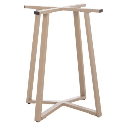 TABLE BASE HM470.25 METAL IN CAPPUCCINO COLOR 60x60x72Hcm.