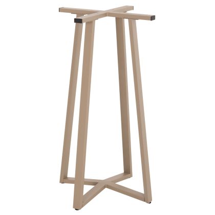 BAR TABLE BASE MEDIUM HEIGHT HM477.25 METAL IN CAPPUCCINO 50x50x89Hcm.