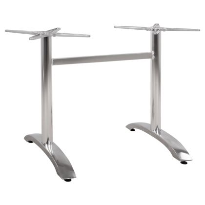 Aluminum base 2 legs HM461.03 Chromed 78,5x60x73cm