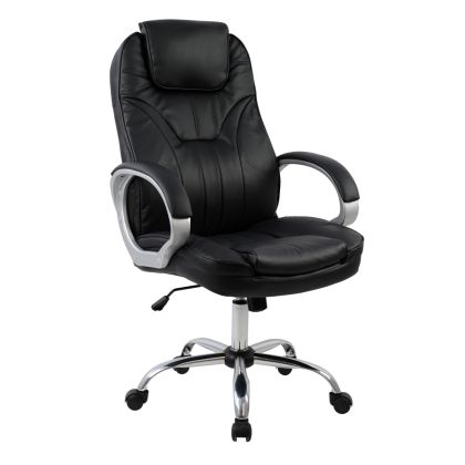 Manager's office chair HM1025.01 with chromed base 65x71x106,5 cm.