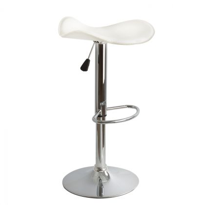 Bar Stool HM201.02 White PU with gas lift 45χ45χ82