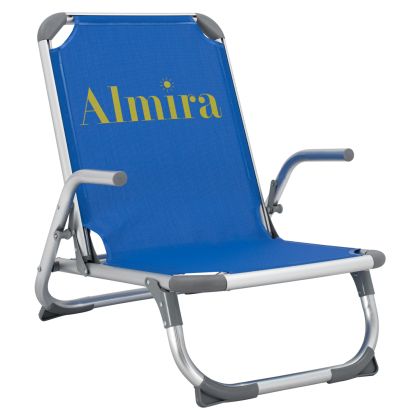 Chair for the beach HM5053.01 Heavy type Blue Aluminum 56x70x66 cm.