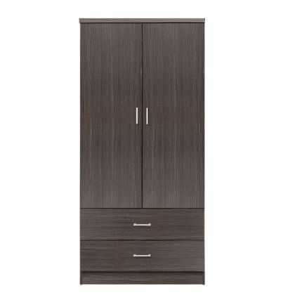 Гардероб 2 врати с 2 чекмеджета HM338.01 Zebrano 80x42x181