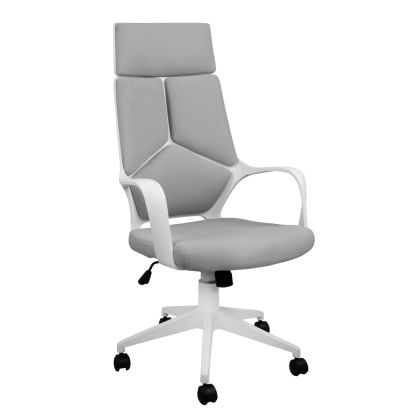 Office chair HM1054.21 Grey and White frame 64x61x126 cm