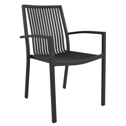 DINING CHAIR BRONCA HM5130.02 GREY ALUMINUM 54,2x59x83,5Hcm.