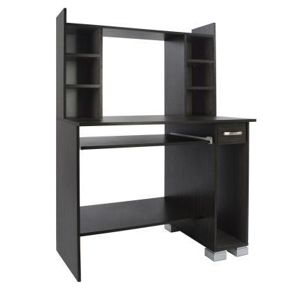 Office for computer with bookcase Zebrano HM2039.01 100x55x136cm