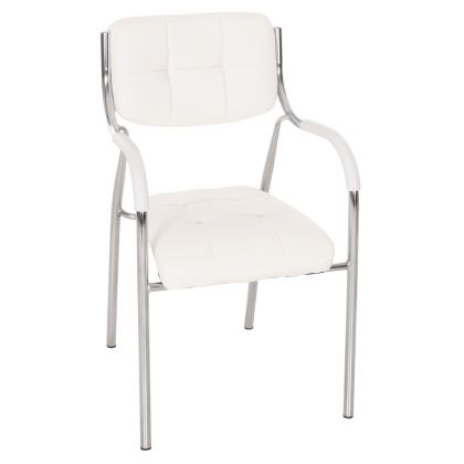 Conference office chair OBERON HM1018.02 White PU 51x52x88Hcm