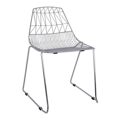 Metallic chair Chromed Icarus HM8010.10 54x57x79cm