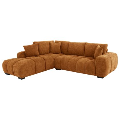 CORNER SOFA (LEFT) COVEN HM3266.02L SAND BEIGE FABRIC 298x102-208x85Hcm.