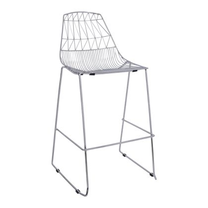 Бар стол металик HM5465.100 Lux цвят хром 57x56,5x107см