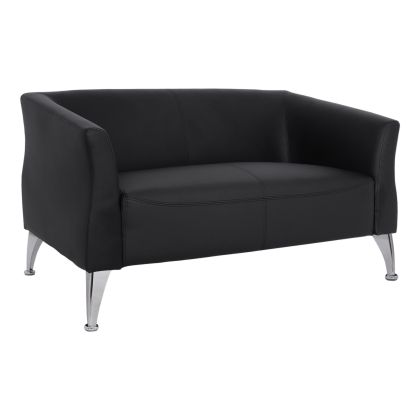 Sofa 2 seater Kiana HM3122.21 Black PU 130x75x71 cm