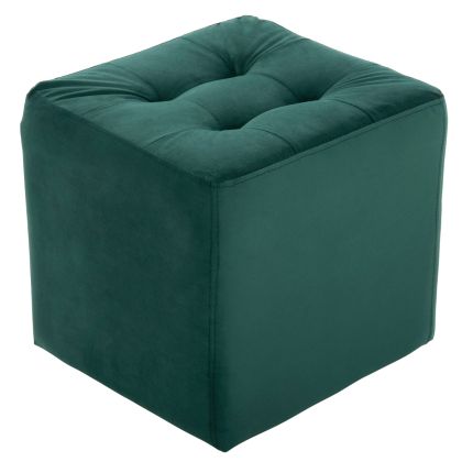 STOOL PUNK HM264.13 CYPRESS GREEN VELVET 37Χ37Χ39Hcm.