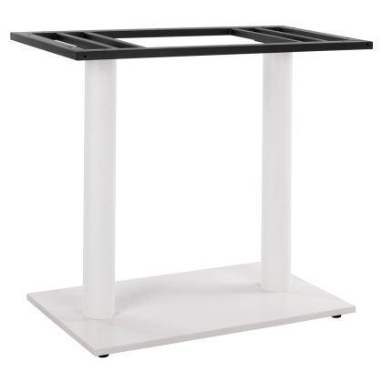 Base Metallic Double White Matte 80x40x72 with adjusters HM435.12