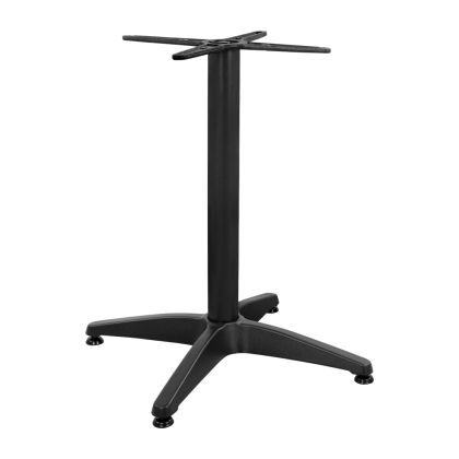 Aluminum Base 4legs 65x65x70cm with cross 48x48cm HM448.03 Black