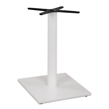 Metallic Base White Matte 46x46x72H with cross 46x46 and adjusters HM438.02