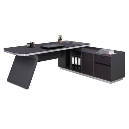 Professional office  right corner Rosewood HM2084R 220x180x76cm