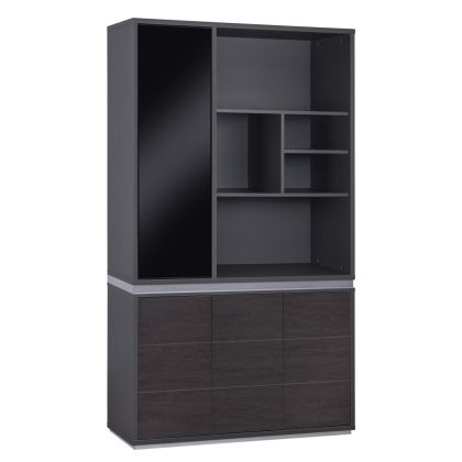 PROFESSIONAL OFFICE BOOKCASE ROSEWOOD HM2091L 120x40x200cm