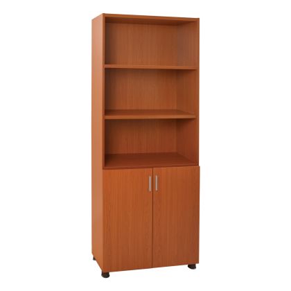 Professional office bookcase in cherry color HM2055.13 80x40x190 cm.