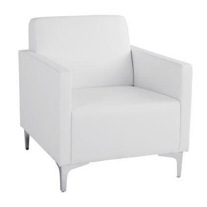 Фотьойл Nellie HM3159.12, бял PU, 64x71x71см