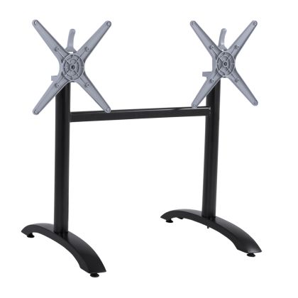 Aluminum Base 2 column HM468.01 Black Matte 78x59.5x73cm