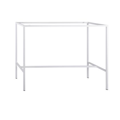 Метална стойка бар база бял мат TS925 p тип за 140Χ60 повърхност