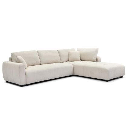 CORNER SOFA REVERSIBLE MEDEL HM3288.02 ECRU P.E. FABRIC 296x208x80Hcm.