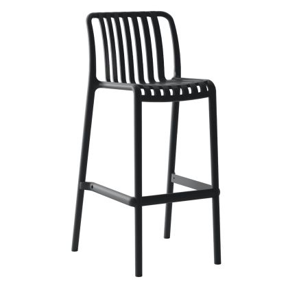 BAR STOOL POLYPROPYLENE CONVEE HM6098.02 BLACK 38,5x49,5x102Hcm.