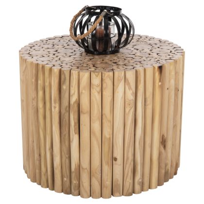 COFFEE TABLE ROUND COOTER HM9864 TEAK BRANCHES- NATURAL Φ60,5x46Hcm.