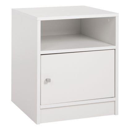 NIGHTSTAND MALORY HM2205.05 WHITE MELAMINE 40x40x50Hcm.