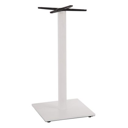 BASE FOR BAR TABLE HM474.02 MEDIUM HEIGHT-MATTE WHITE METAL-HEIGHT ADJUSTERS-CROSS 46Χ46cm 45Χ45Χ94Hcm
