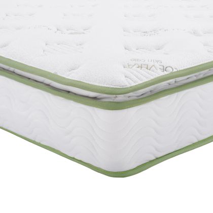 CONTINUOUS SPRING MATTRESS WITH ALOE VERA MATTRESS PAD 160X200 FB9372.16 SINGLE FACE