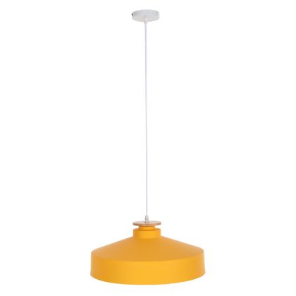 CEILING PENDANT LAMP HM4159.04 YELLOW METAL CAP Φ40x116Hcm.