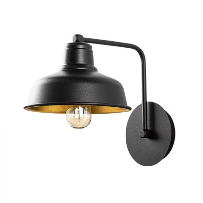 Wall Lamp metallic black HM7306 19x27x24 cm.