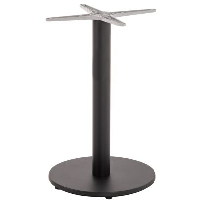 TABLE BASE ALUMINUM HM476.01 ROUND IN MATTE BLACK 48x48cm CROSS Φ45Χ72Hcm.