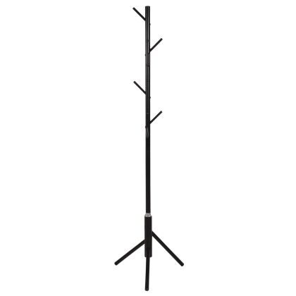 FLOOR STANDING HANGER HM9574.01 METALLIC IN BLACK COLOR-8 HANGING POSITIONS 48x48x173Hcm.